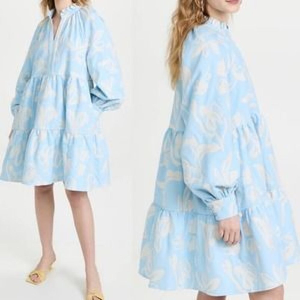 Stine Goya Jasmine Dress in The Life of Tulip Blue